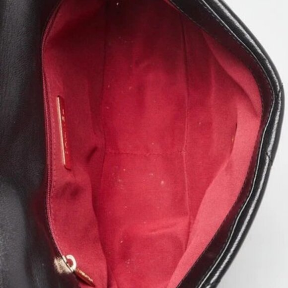 Chanel Black Quilted Goatskin Leather Medium Chanel 19 Bag - Picture 9 of 12